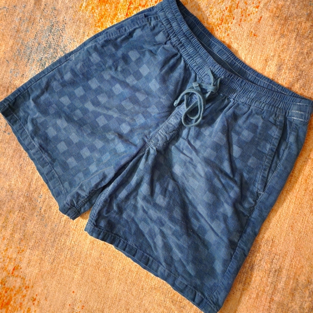 Vans Corduroy Range Check Loose Elastic Waist Shorts - NWOT
